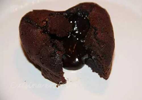 Coeur coulant chocolat noir