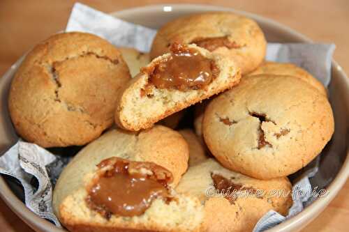 Cookies au coeur de pâte de spéculoos