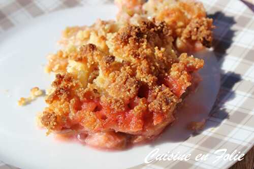 Crumble à la rhubarbe