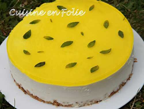 Entremets au basilic acidulé