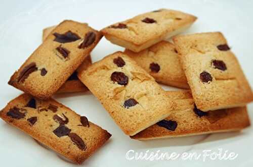 Financiers chocolat blanc et cranberries