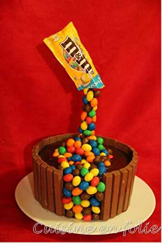 Gravity cake aux M&M’s