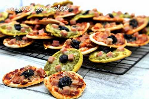 Minis pizzas 100% homemade