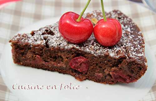 Mon moelleux chocolat-cerise à la poêle