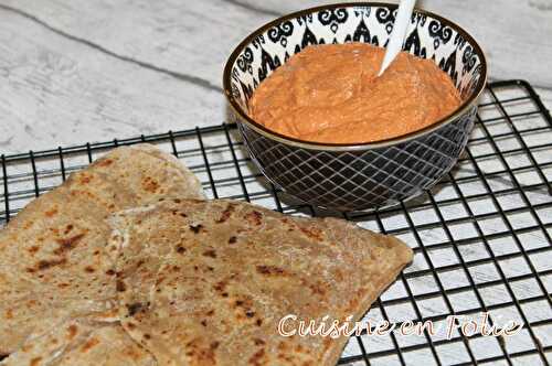 Muhammara et ses parathas