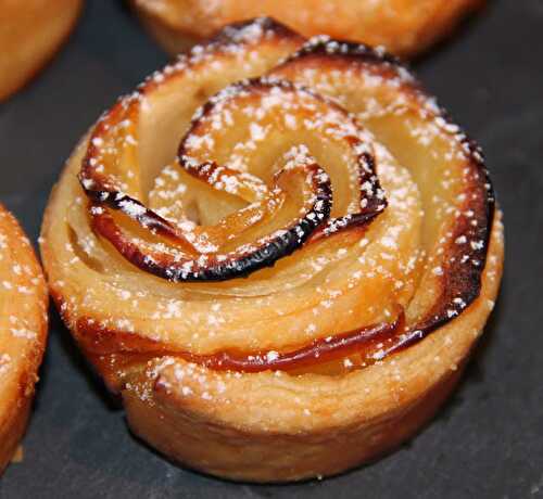 Roses feuilletées aux pommes