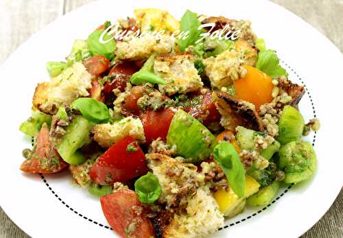 Salade de tomates aux anchois et aux câpres de Yotam Ottolenghi