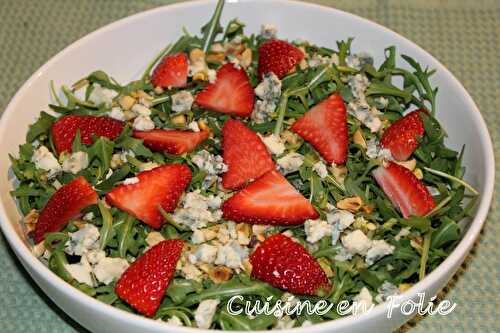 Sweet salade de fraises et roquette