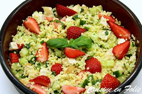 Taboulé de millet aux fraises