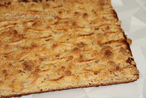 Tarte aux pommes en pâte levée