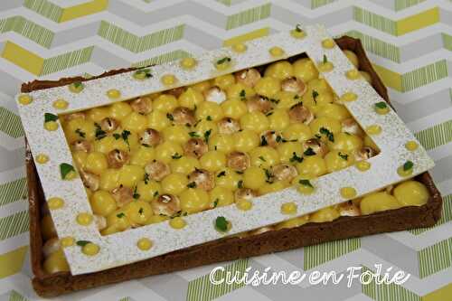 Tarte citron-basilic