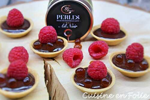 Tartelette chocolat-framboise, et …