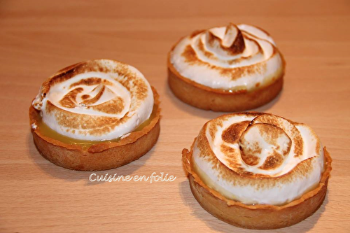 Tartelettes au citron méringuées