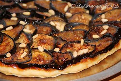 Tatin d’aubergines au miel