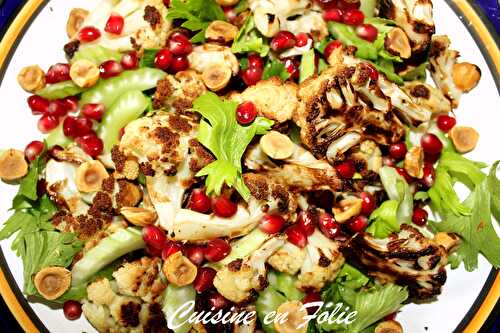 Chou-fleur rôti et salade aux noisettes de Yotam Ottolenghi