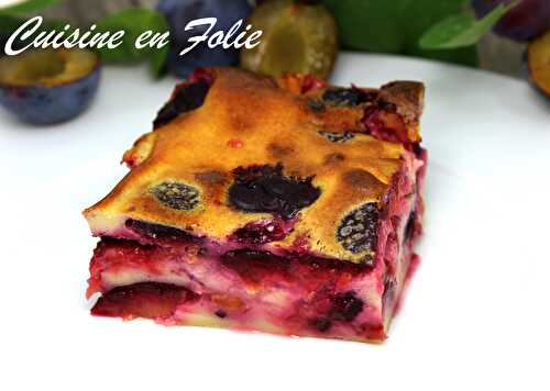 Clafoutis aux prunes