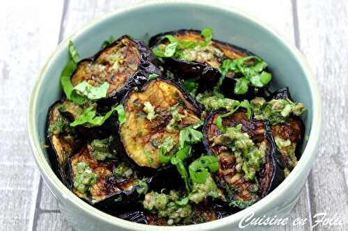 Aubergines rôties aux anchois de Yotam Ottolenghi