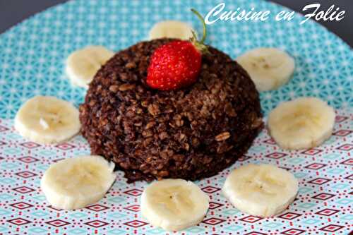 Bowl cake vegan chocolat- banane