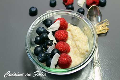 Porridge aux fruits rouges