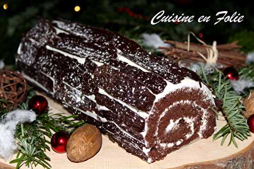 Bûche au chocolat