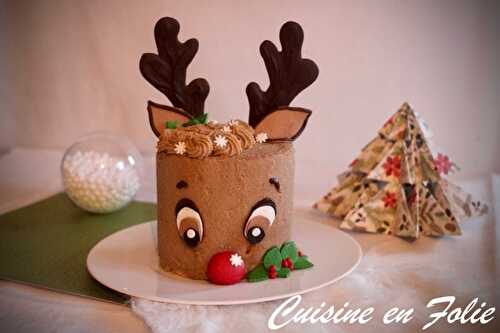 Layer cake Renne de Noël