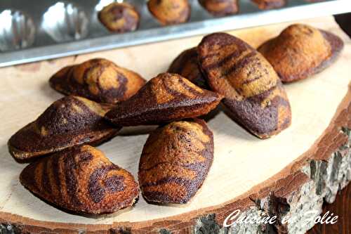 Madeleines marbrées de Cyril Lignac