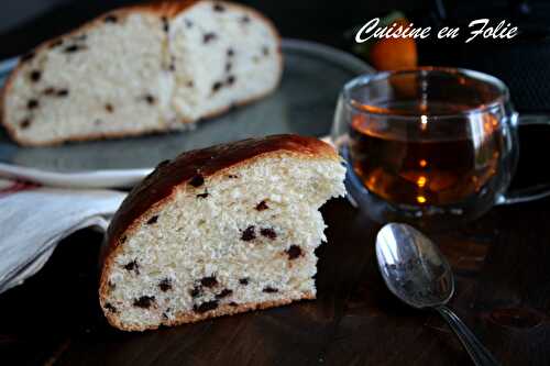 Brioche aux pépites de chocolat