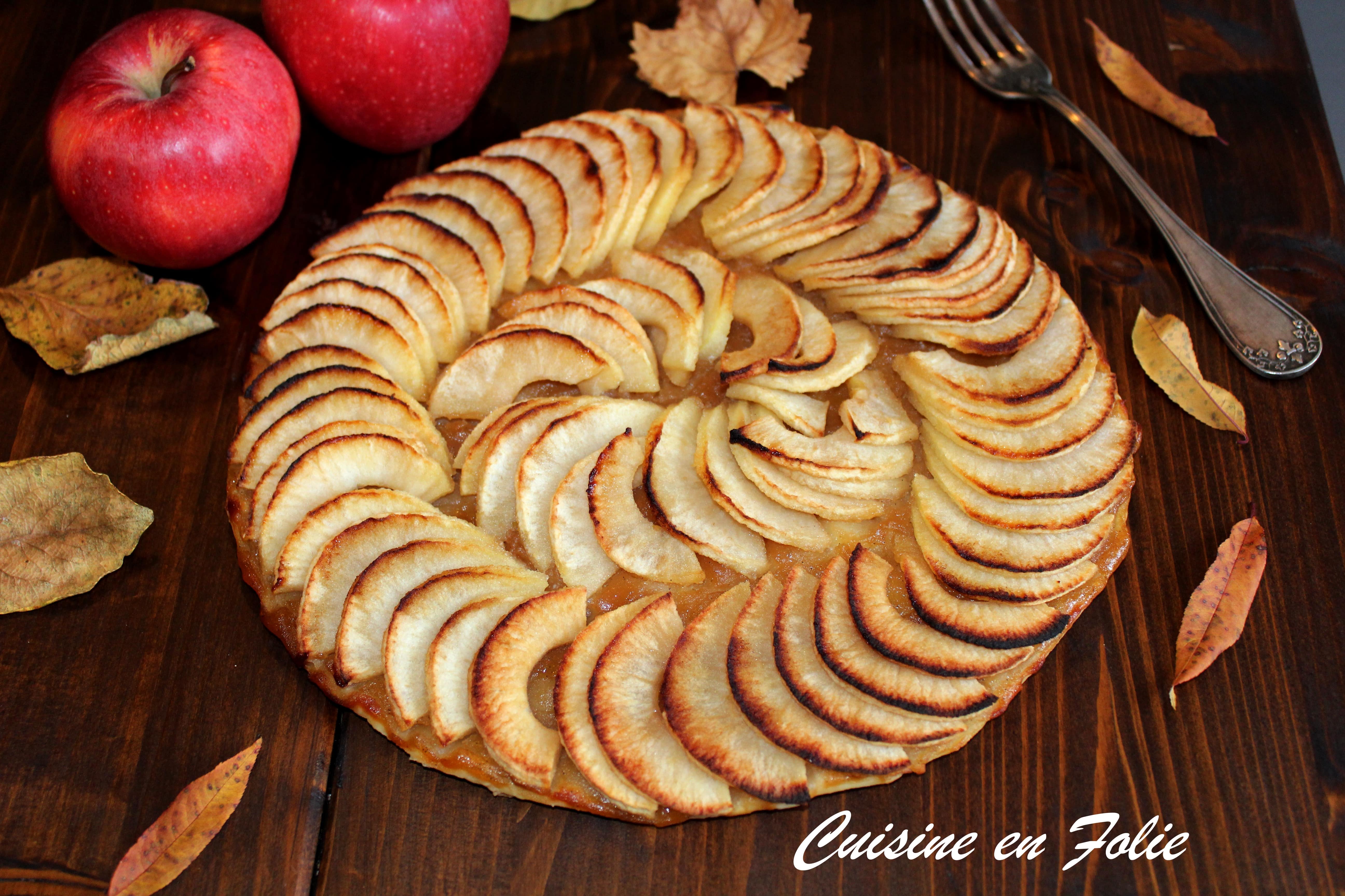 Tarte fine au beurre de pommes