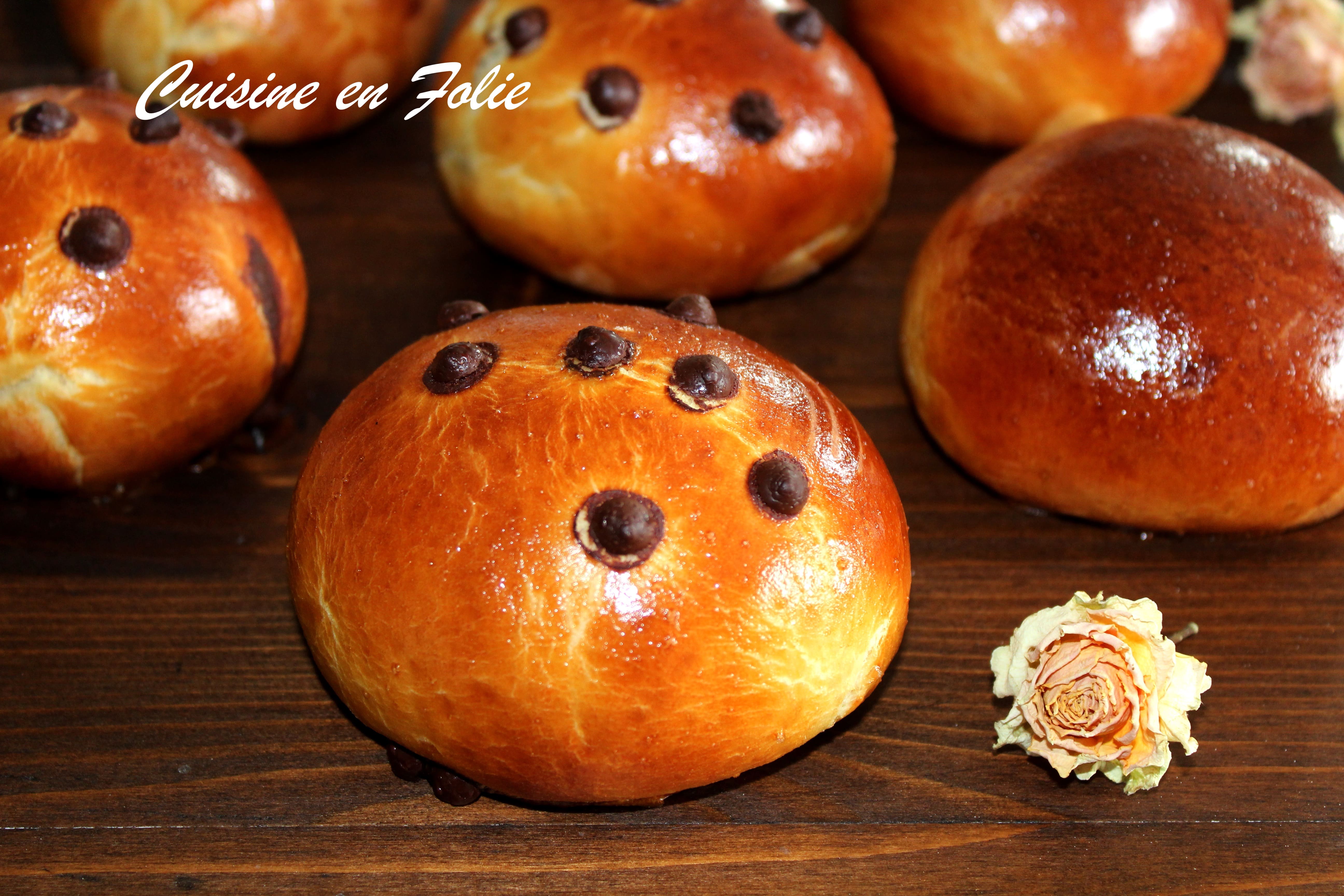 Brioches aux pépites de chocolat