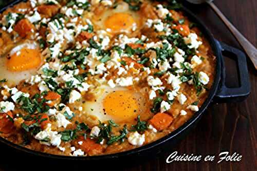 Chakchouka potimarron et lentilles corail