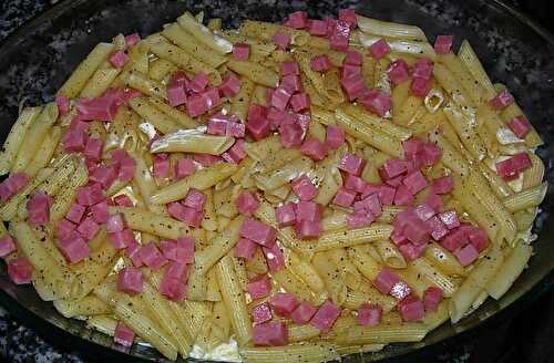 MACARONIS AU JAMBON ET FROMAGE