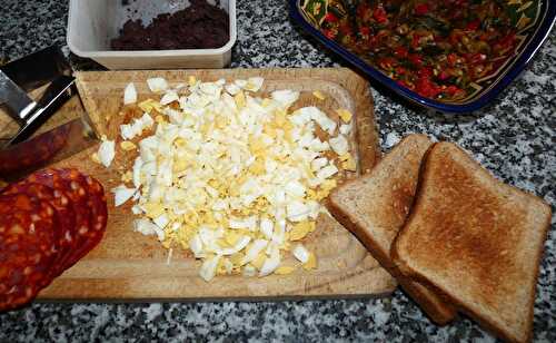 MILLEFEUILLE EXOTIQUE AU BOUDIN ET POIVRONS