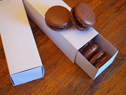 Macarons Chocolat & Chocolat-Framboises - Cuisine et patisserie