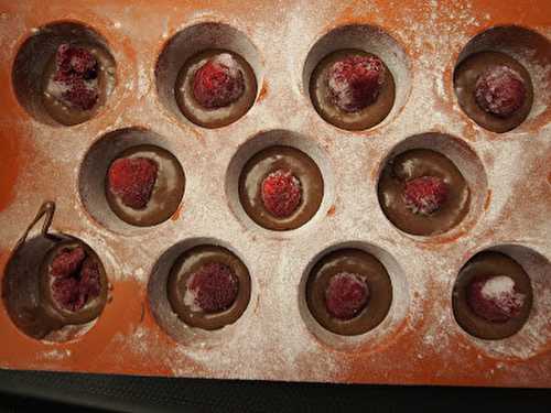 Muffins chocolat & framboises de Christophe Felder