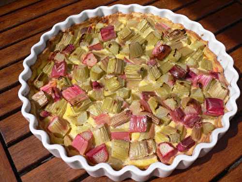 Tarte à la rhubarbe facile