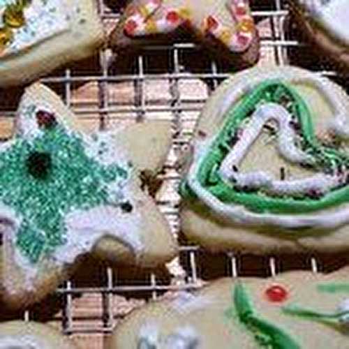 Biscuits de Noël glacés au sucre