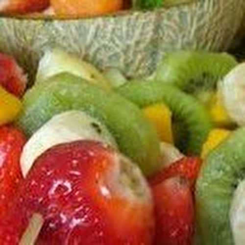 Brochettes de fruits