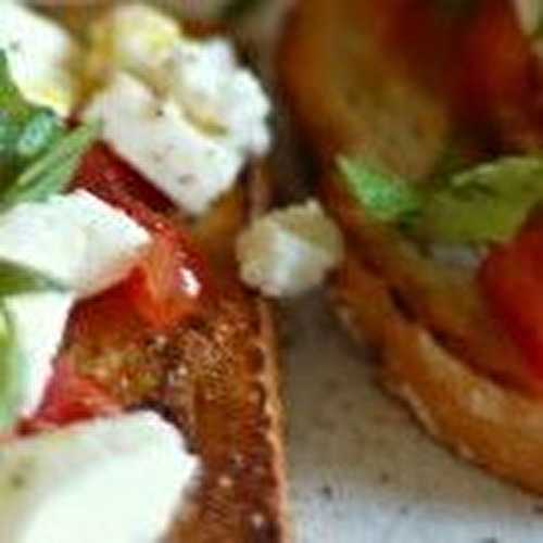 Bruschetta tomates mozzarella