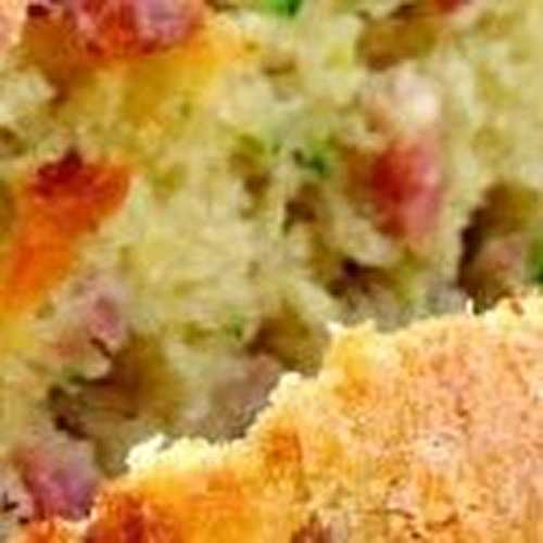 Cake aux courgettes et lardons