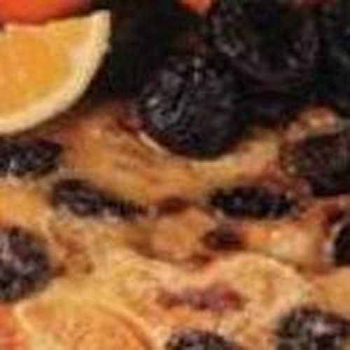 Clafoutis aux pruneaux et mandarines