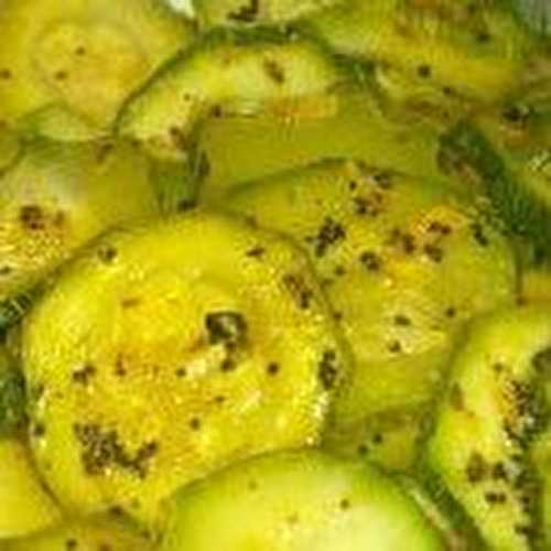 Courgettes au curry