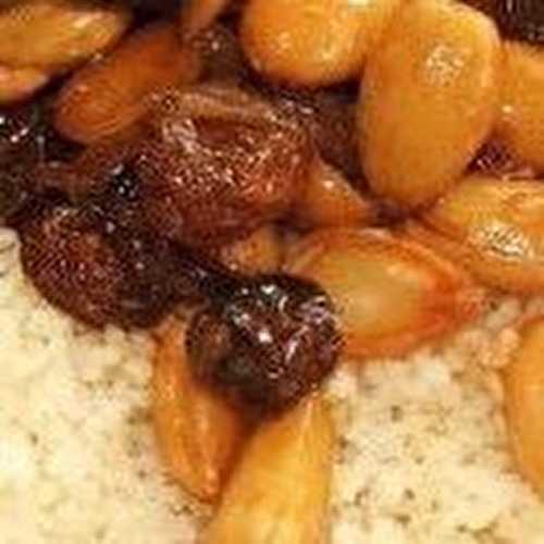 Couscous doux aux raisins secs