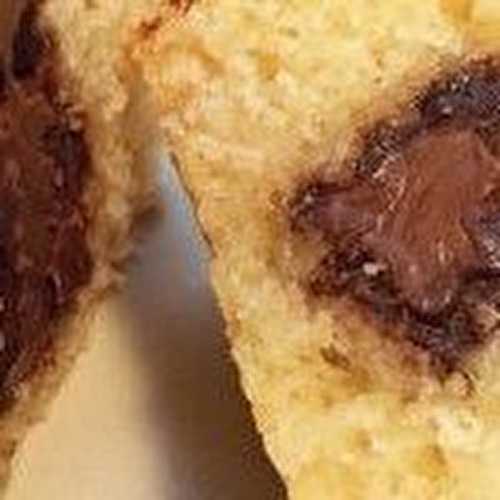 Muffins au cœur de pâte pralinée et aux pépites de chocolat