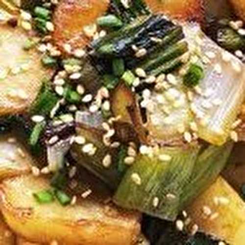 Pommes de terres sautées au bok choy