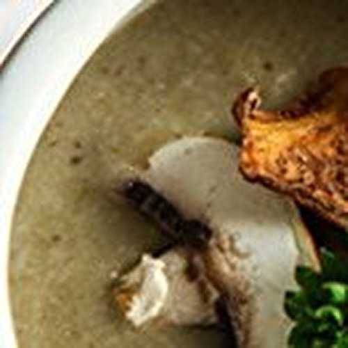 Potage de chou-fleur aux champignons