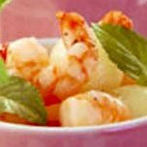 Salade de crevettes à la menthe