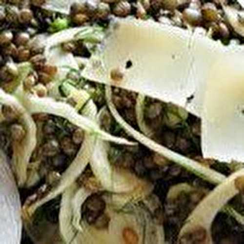 Salade de lentilles au fenouil