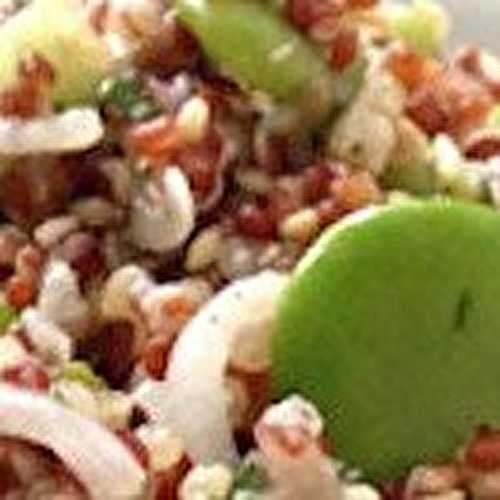 Salade de quinoa aux fèves