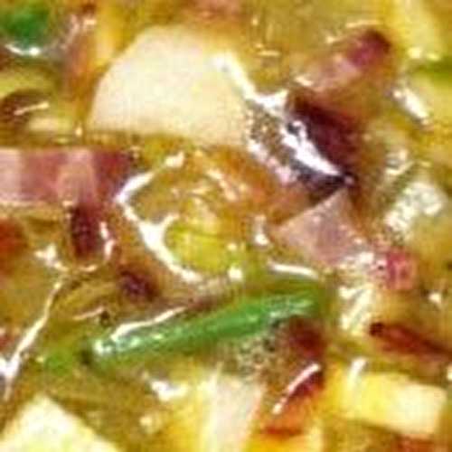 Soupe de légumes au speck alsacien