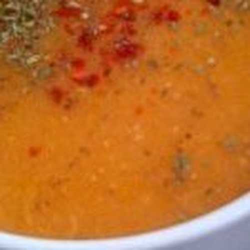 Soupe de lentilles rouges et boulgour